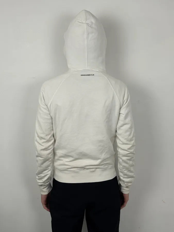 AW2010 Dsquared2 White Green Doe Deer Hoodie ymTHONG 2