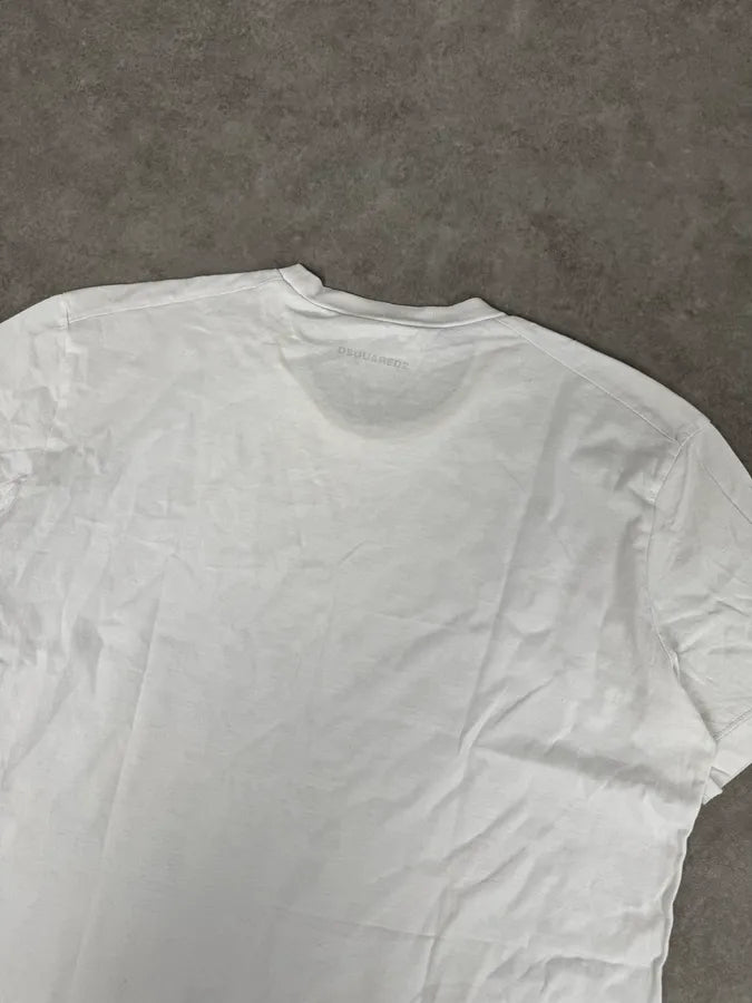SS2017 Dsquared2 White Safety Pin T-Shirt mXdZQMW 5
