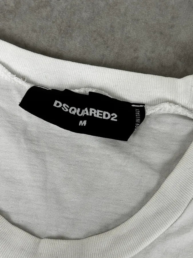 SS2017 Dsquared2 White Safety Pin T-Shirt mXdZQMW 9