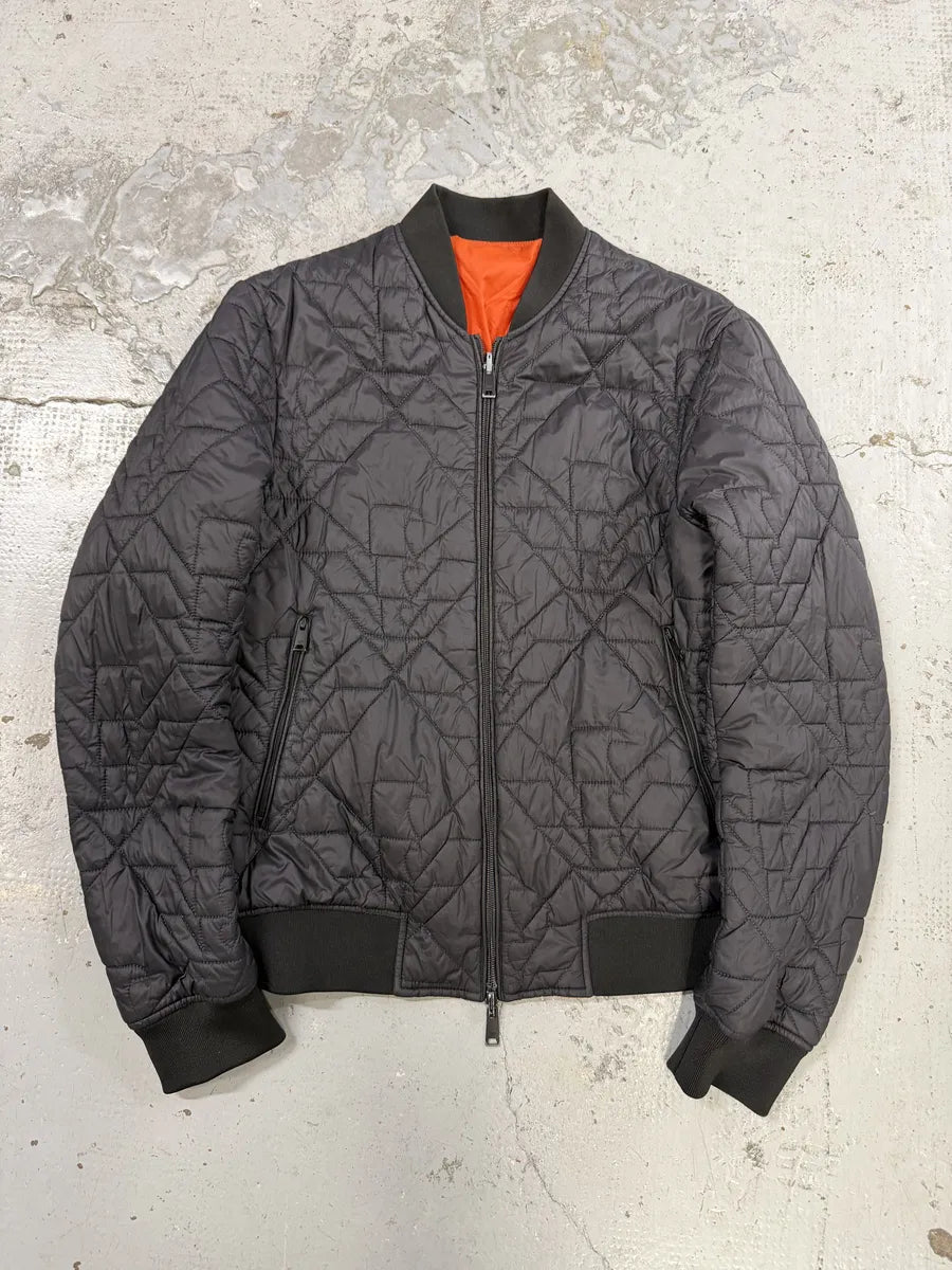 2010s Emporio Armani Black & Orange Puffer Jacket jgvHjlx 0