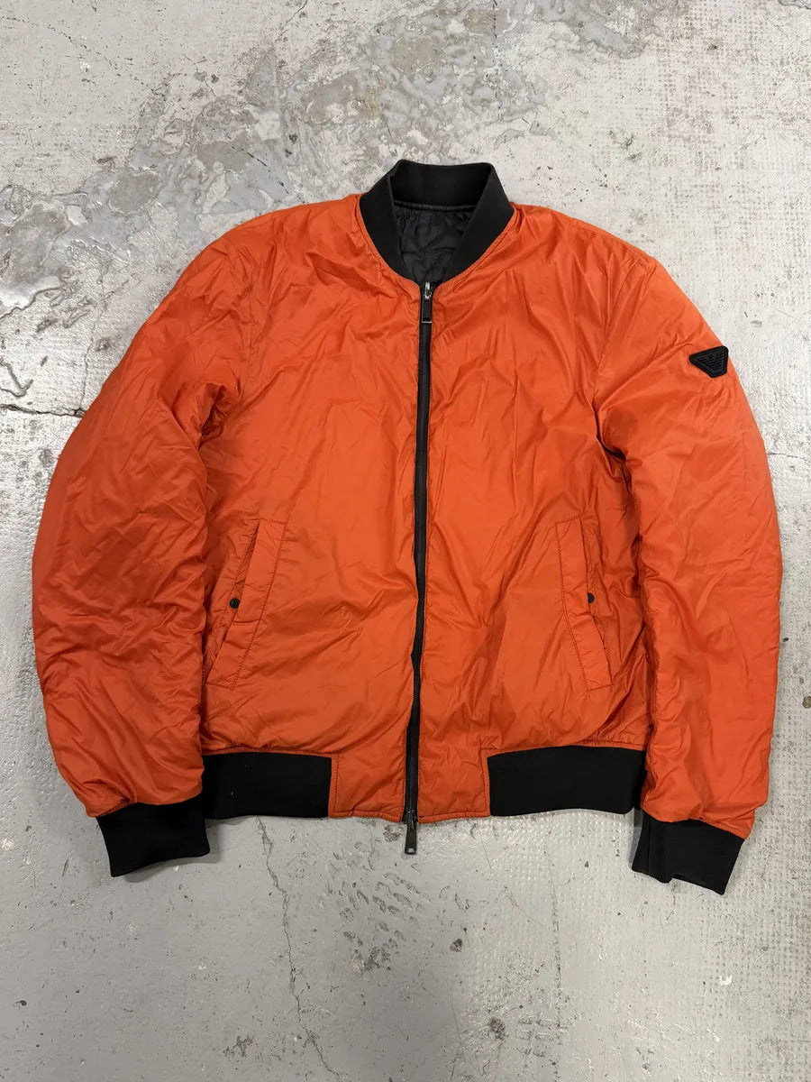 2010s Emporio Armani Black & Orange Puffer Jacket jgvHjlx 2