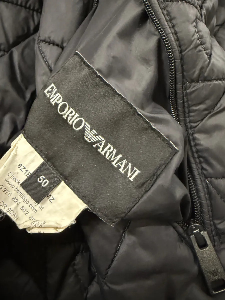2010s Emporio Armani Black & Orange Puffer Jacket jgvHjlx 6