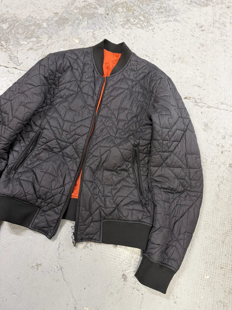 2010s Emporio Armani Black & Orange Puffer Jacket jgvHjlx 7