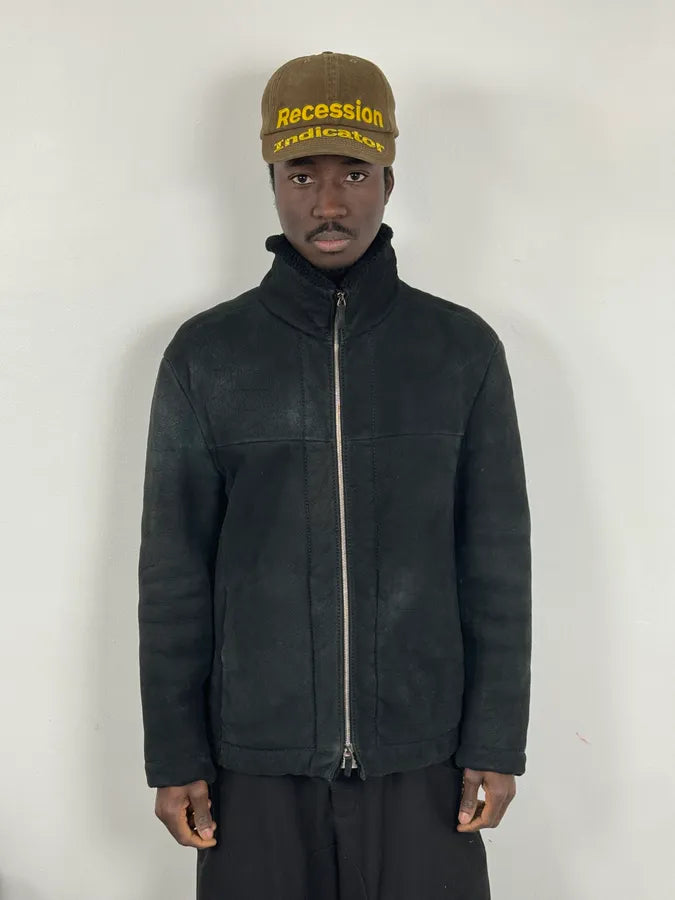 AW2012 Emporio Armani Black Shearling Jacket VlEVDCh 1