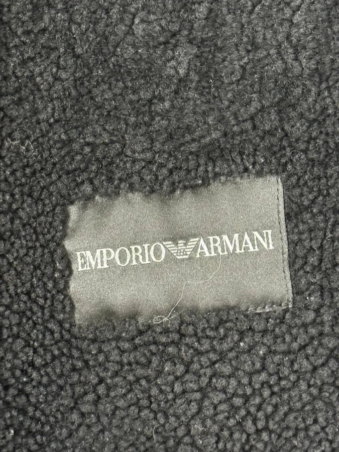 AW2012 Emporio Armani Black Shearling Jacket VlEVDCh 9