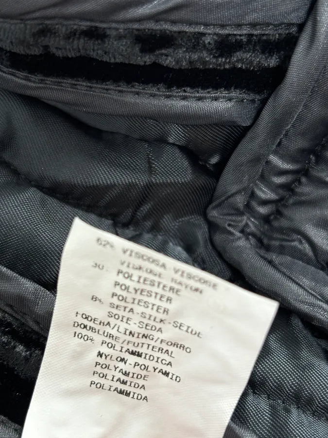 AW2007 Emporio Armani Black Techno Line Velvet Classy Blazer Jacket gUKQWUC 11