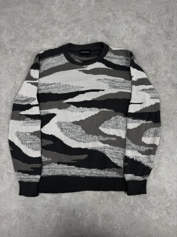 2010s Emporio Armani Camo Military Sweater GiCxxza 0
