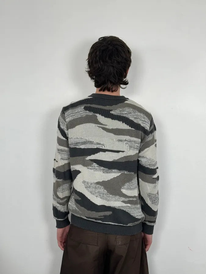 2010s Emporio Armani Camo Military Sweater GiCxxza 2