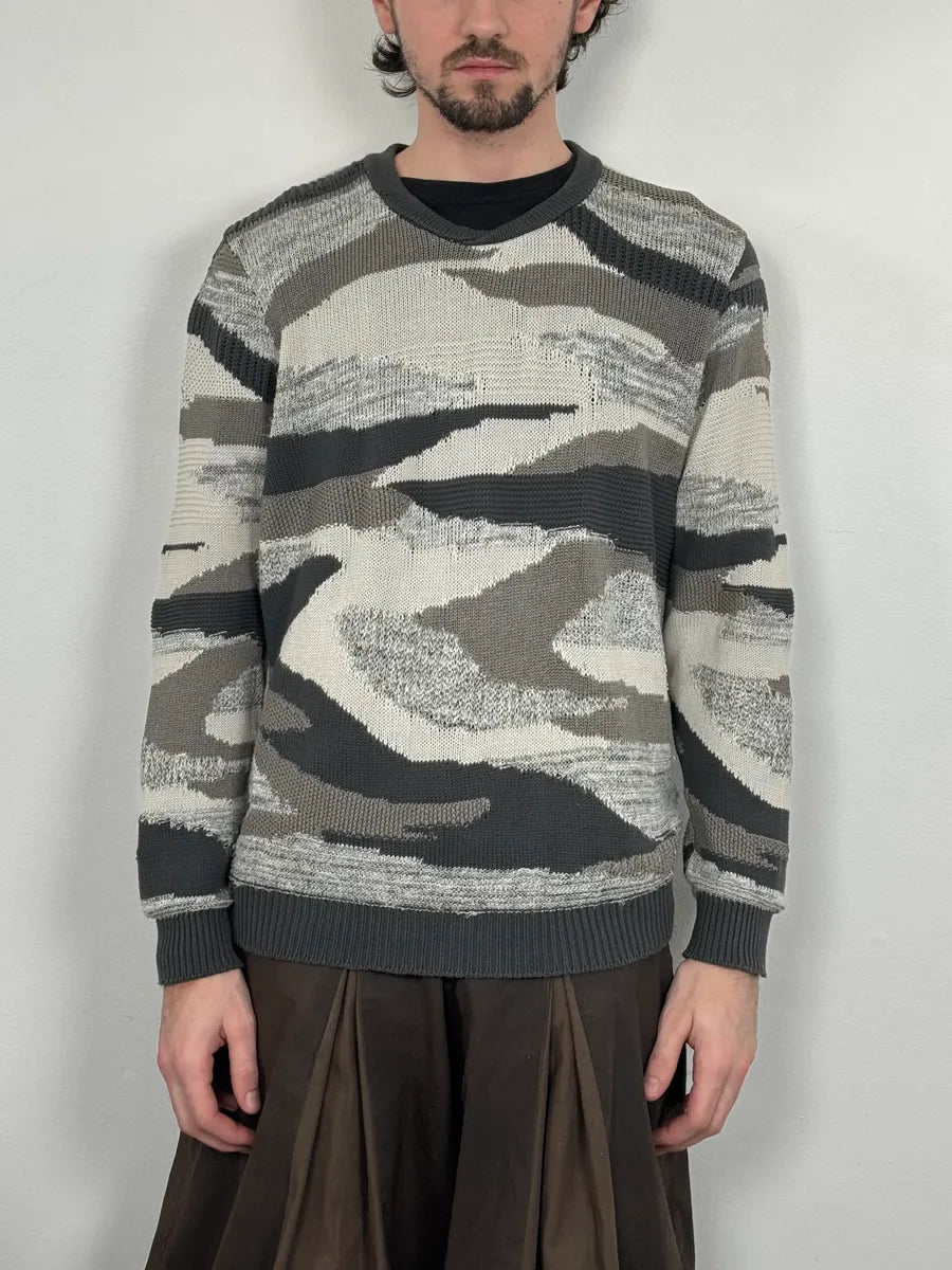 2010s Emporio Armani Camo Military Sweater GiCxxza 1