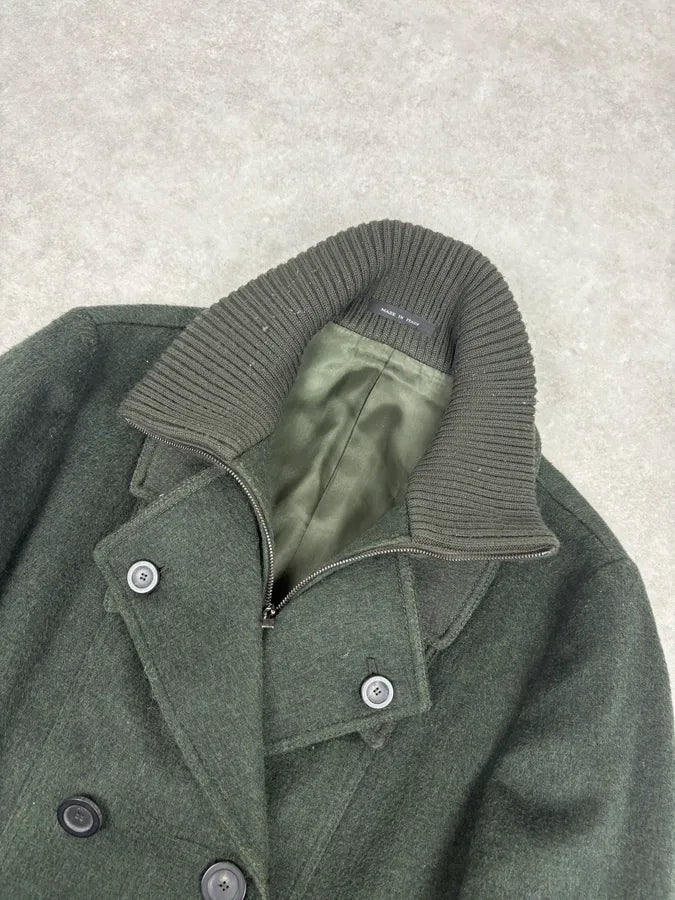 AW2009 Emporio Armani Dark Green Wool Caban Jacket tfkVVUo 4