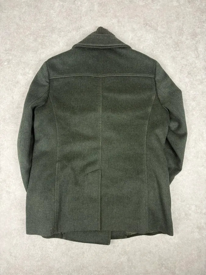AW2009 Emporio Armani Dark Green Wool Caban Jacket tfkVVUo 5