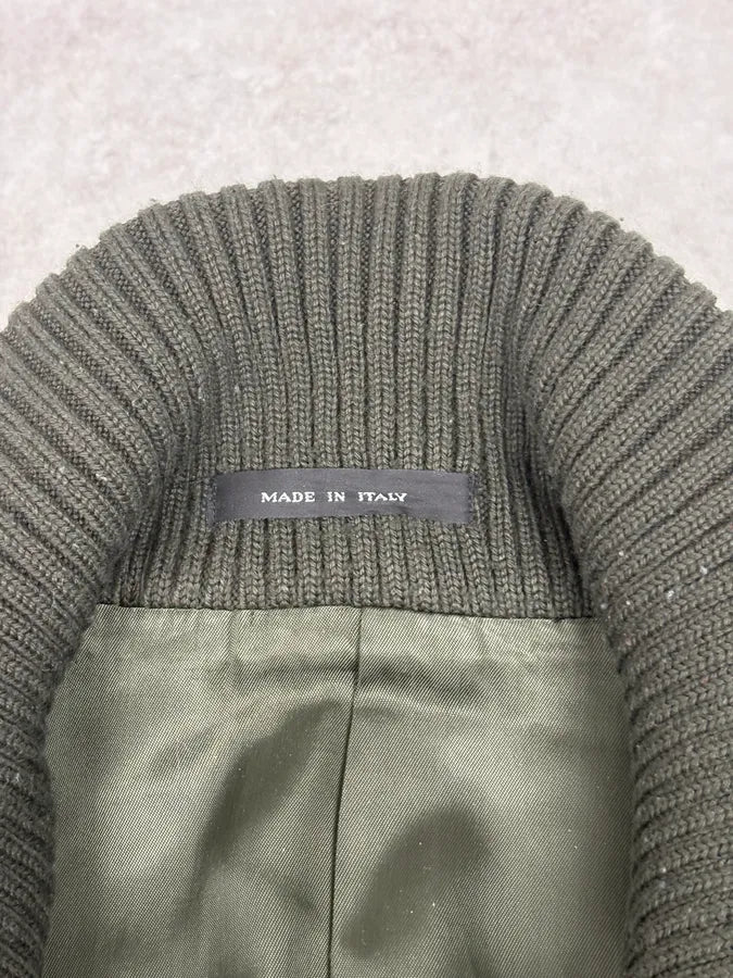 AW2009 Emporio Armani Dark Green Wool Caban Jacket tfkVVUo 8