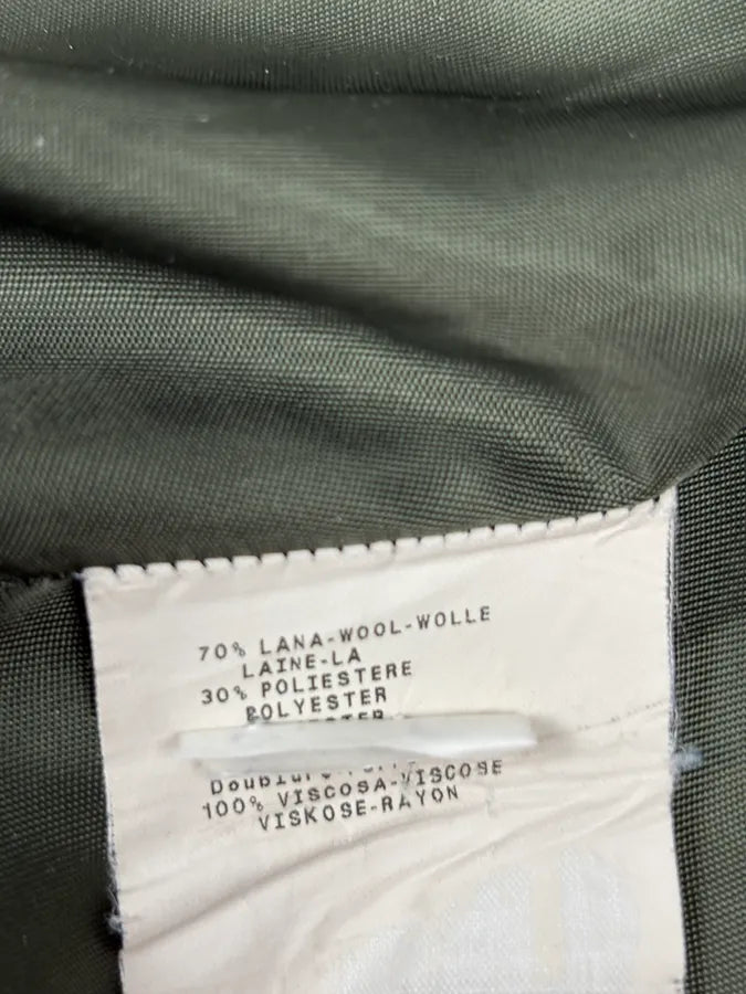 AW2009 Emporio Armani Dark Green Wool Caban Jacket tfkVVUo 12