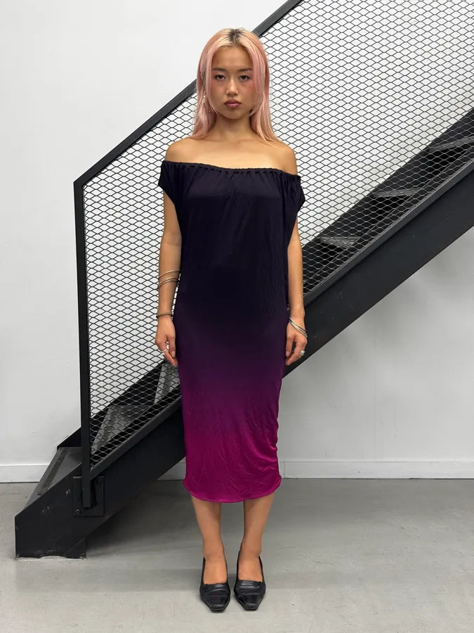 2010s Emporio Armani Fuschia Gradient Tube Dress ayWPSkU 0