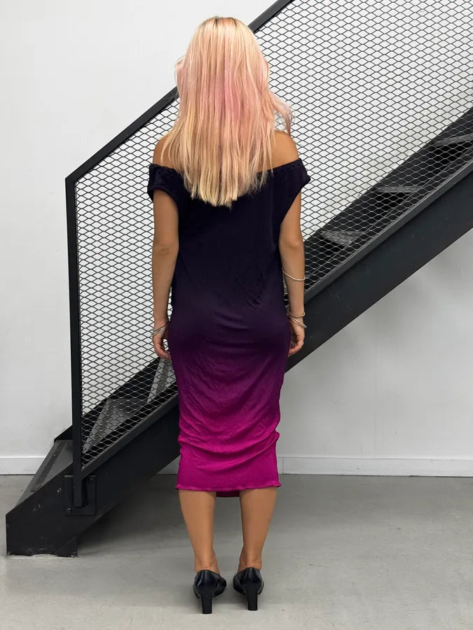 2010s Emporio Armani Fuschia Gradient Tube Dress ayWPSkU 1