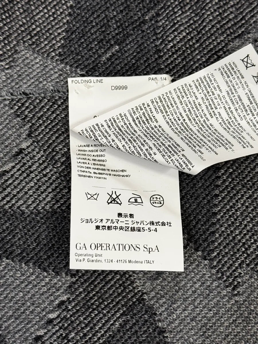 2010s Emporio Armani Geometrical Grey & Black Wool Blazer Jacket zSqHIoy 9