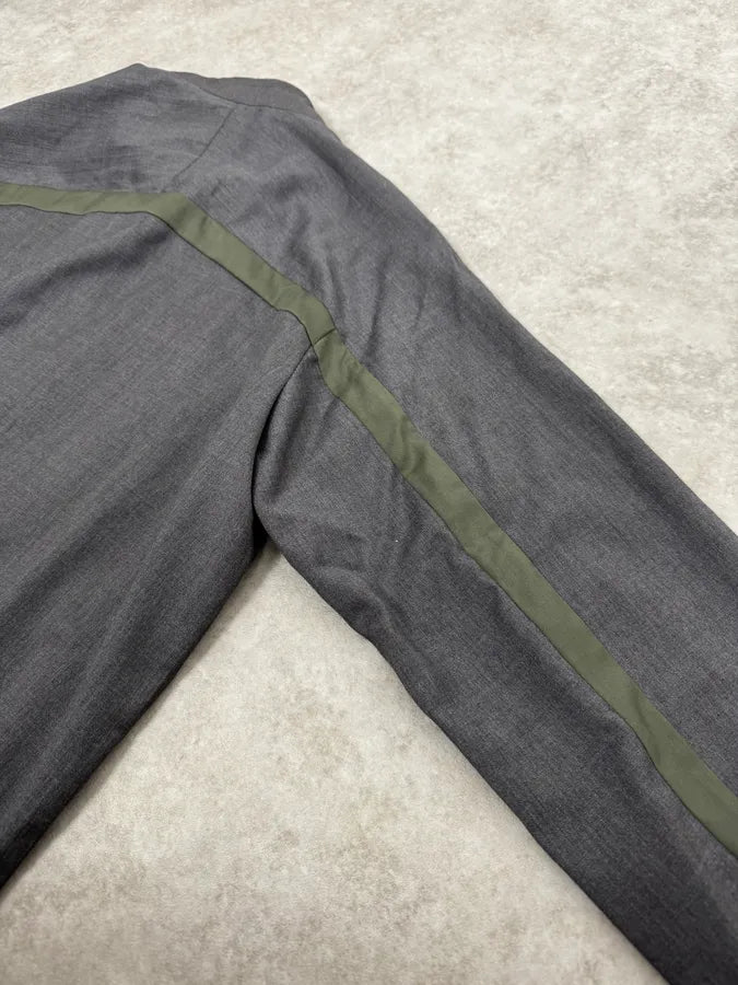 2010s Emporio Armani Grey & Olive Lined Cozy Zip-up Jacket bMMELEo 7