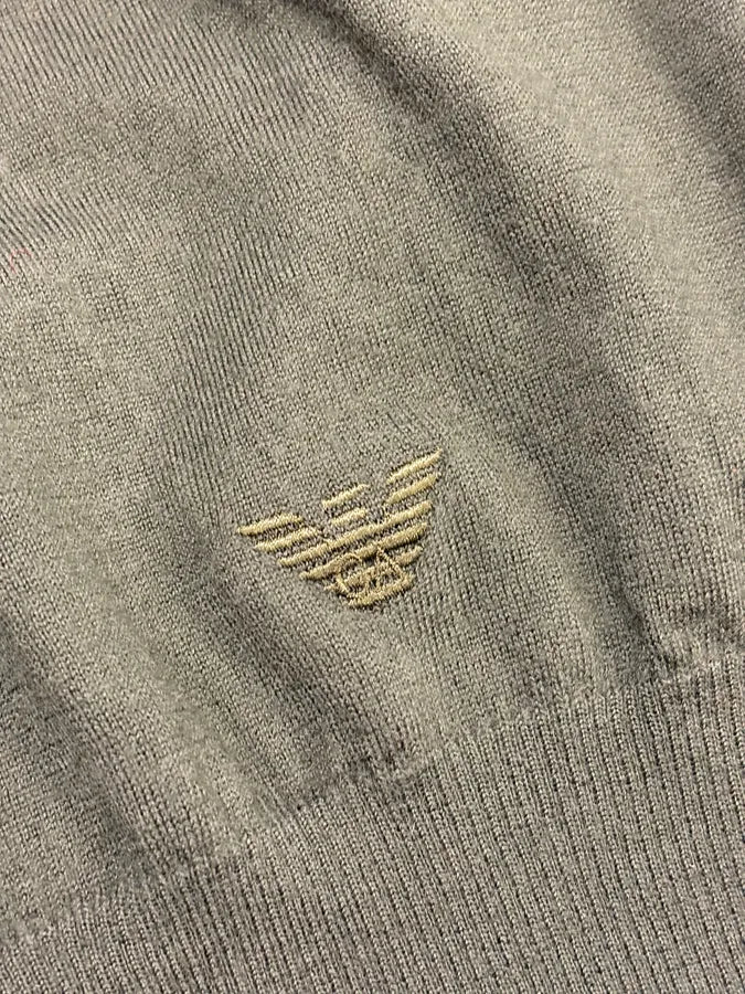 2010s Emporio Armani Khaki Minimalist Sweater HvLEQSX 5
