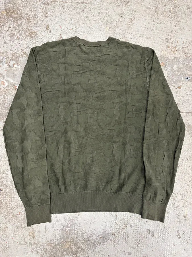 2010s Emporio Armani Khaki Camo Sweater GXhaWLC 5
