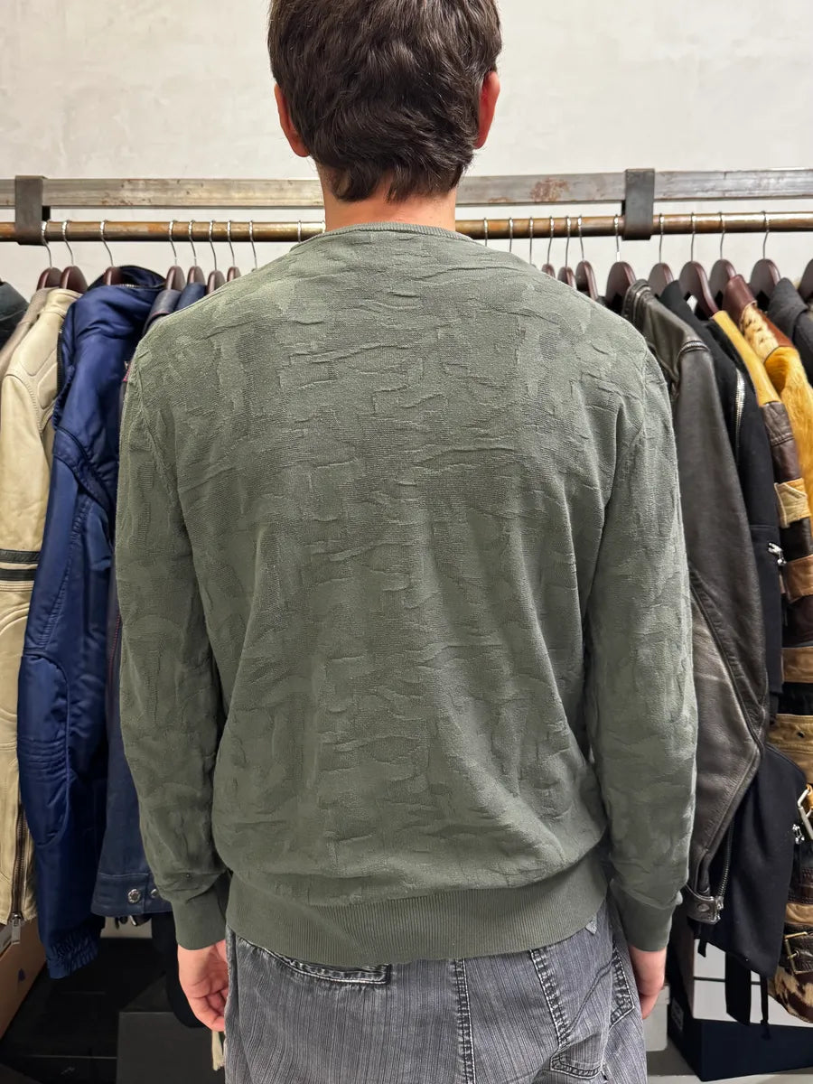 2010s Emporio Armani Khaki Camo Sweater GXhaWLC 2