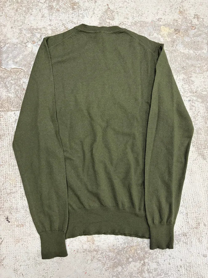 2010s Emporio Armani Khaki Minimalist Sweater HvLEQSX 4