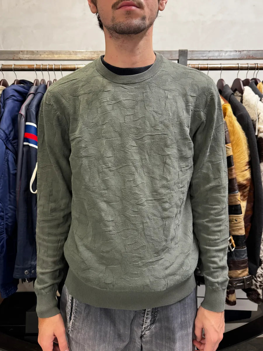 2010s Emporio Armani Khaki Camo Sweater GXhaWLC 1
