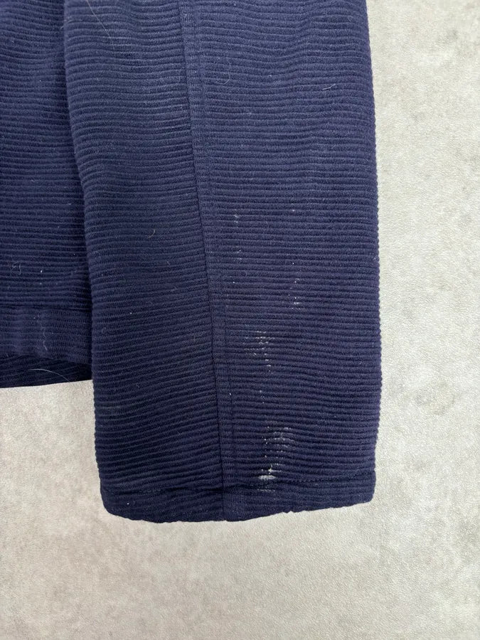 SS2016 Emporio Armani Navy Wool Minimalist Zip-up Jacket qGvvHib 8