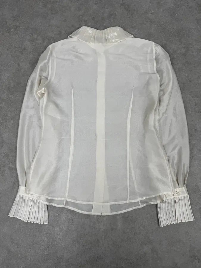 SS2006 Emporio Armani Royal White Baroque Classy Shirt OBiKByu 4