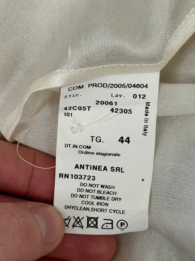 SS2006 Emporio Armani Royal White Baroque Classy Shirt OBiKByu 10