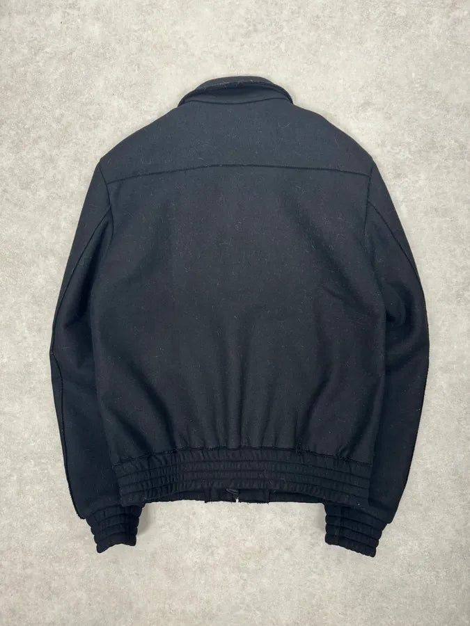 2010s Emporio Armani Tactical Black Cozy Bomber Jacket bkSjdsH 5