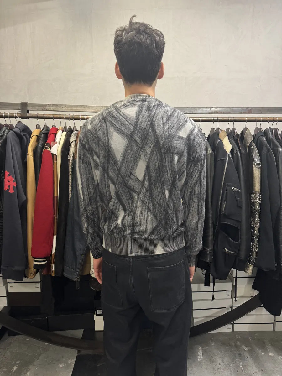 2010s Emporio Armani Wheel Paint Cardigan Sweater fWzwuLX 2