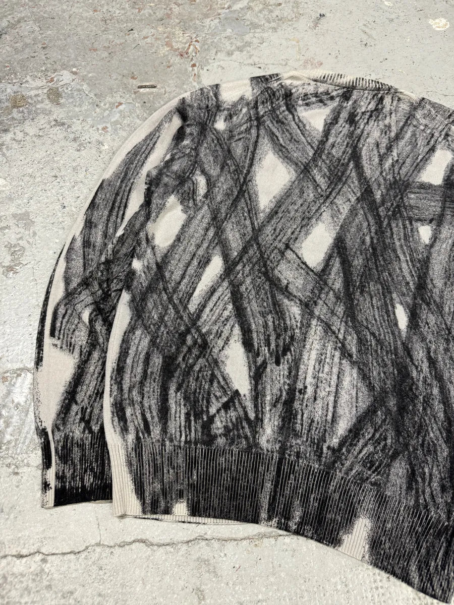 2010s Emporio Armani Wheel Paint Cardigan Sweater fWzwuLX 6