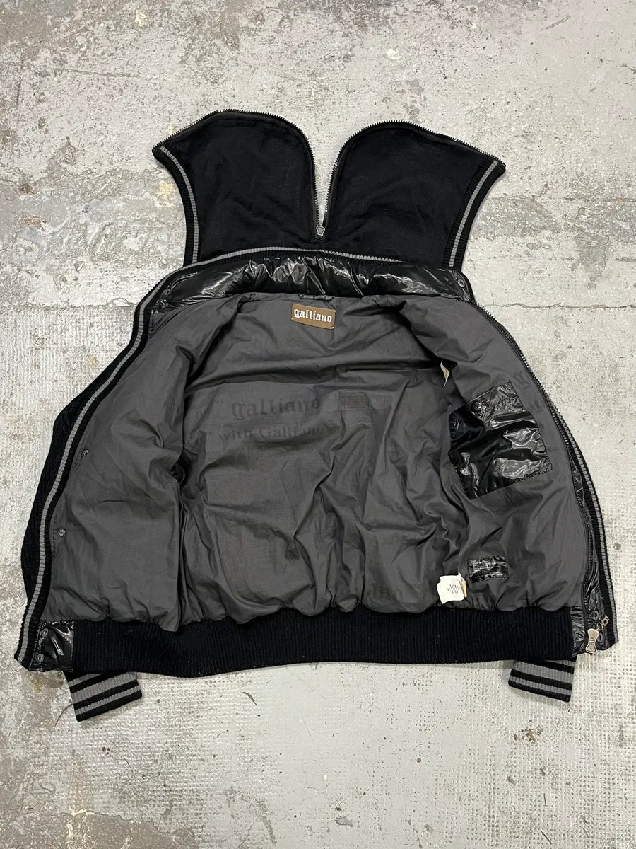 AW2011 Galliano Black Puffer Hooded Jacket hTvfhqj 5