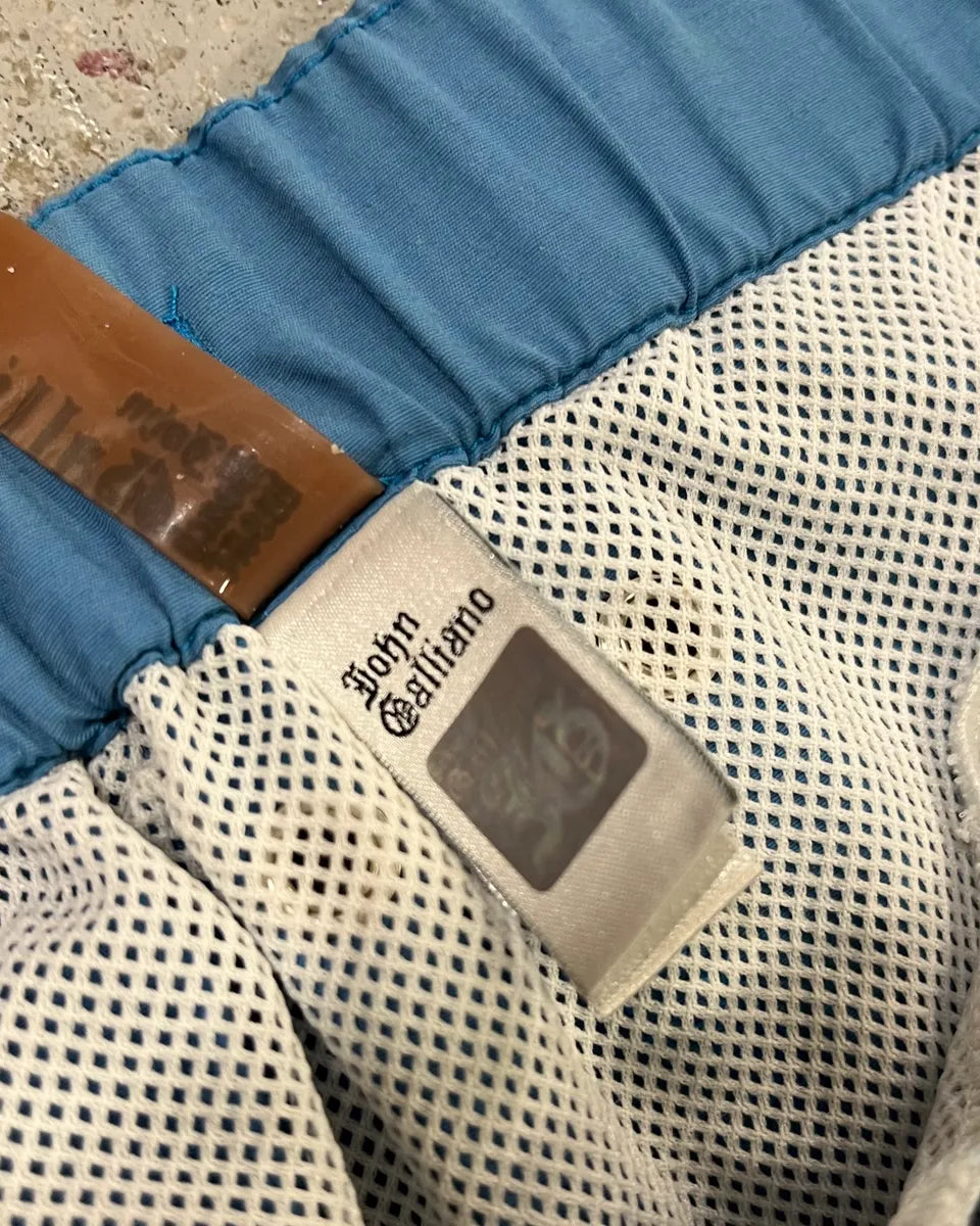 2010s Galliano Blue Swim Shorts aBKoFxD 11