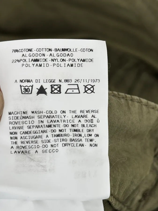 SS2008 Galliano Olive Combat Relaxed Cargo Pants EaUFdbg 13