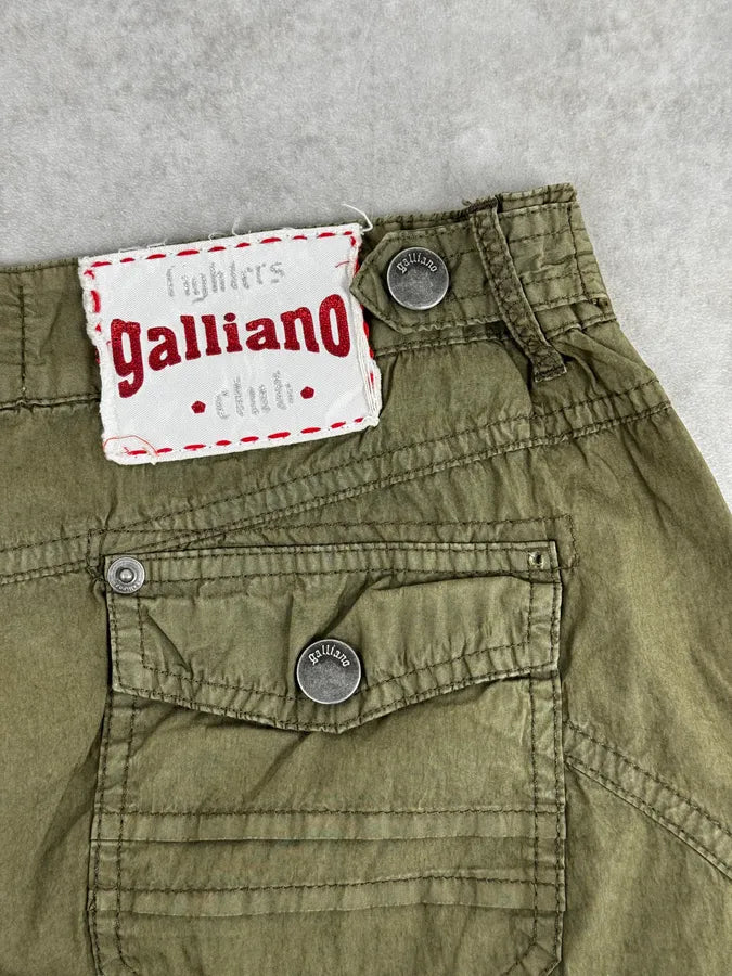 SS2008 Galliano Olive Combat Relaxed Cargo Pants EaUFdbg 9