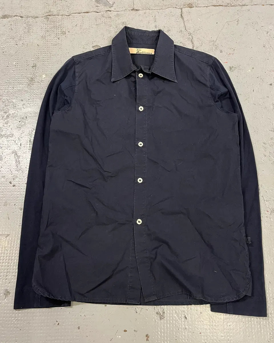 2010s Galliano UK Flag Print Navy Shirt psMoRVG 1