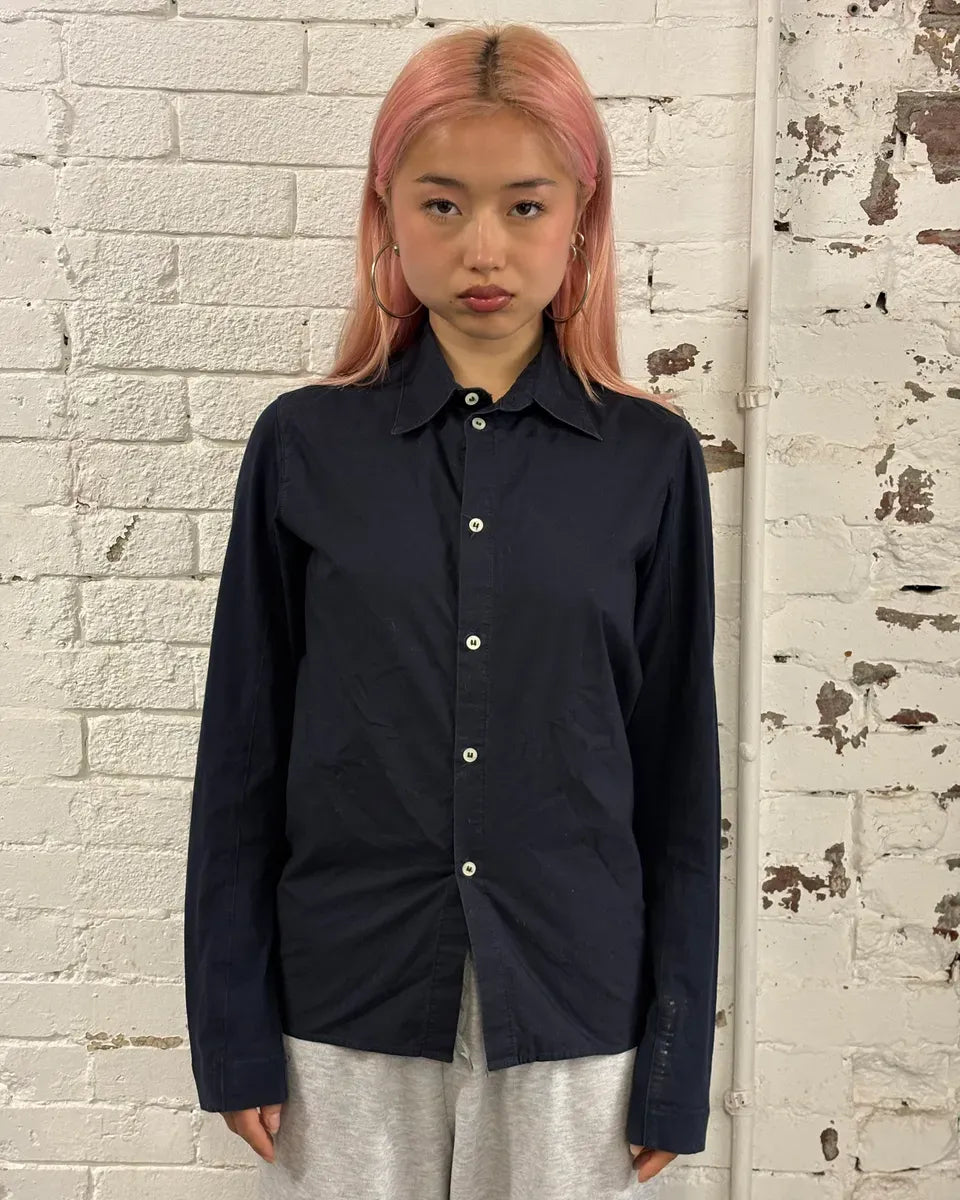2010s Galliano UK Flag Print Navy Shirt psMoRVG 2