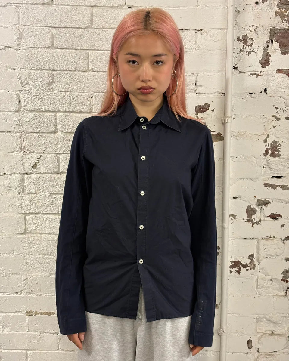 2010s Galliano UK Flag Print Navy Shirt psMoRVG 2