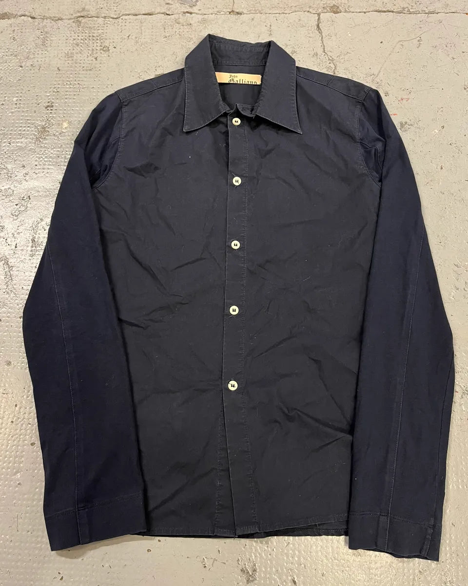 2010s Galliano UK Flag Print Navy Shirt psMoRVG 4