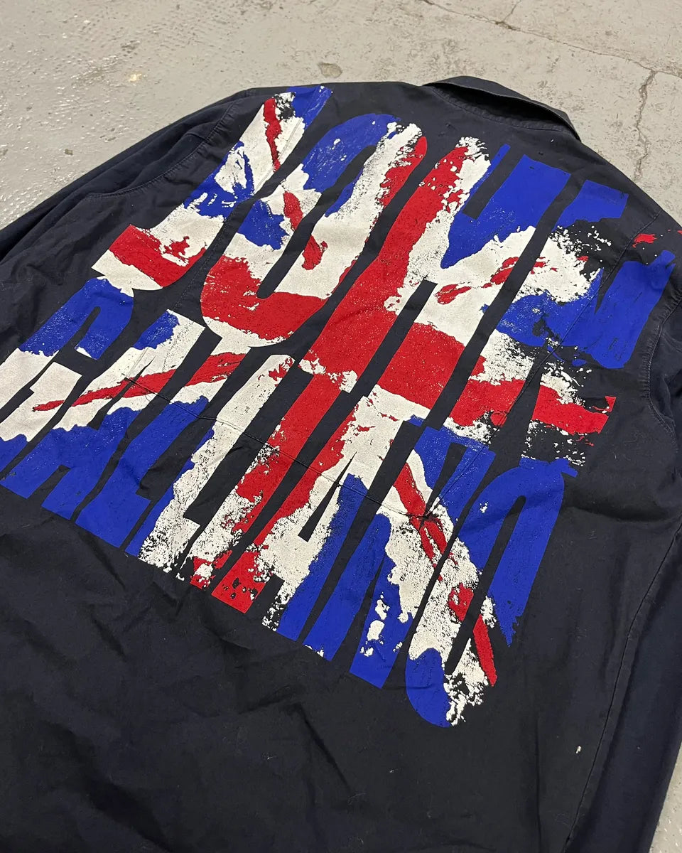 2010s Galliano UK Flag Print Navy Shirt psMoRVG 8
