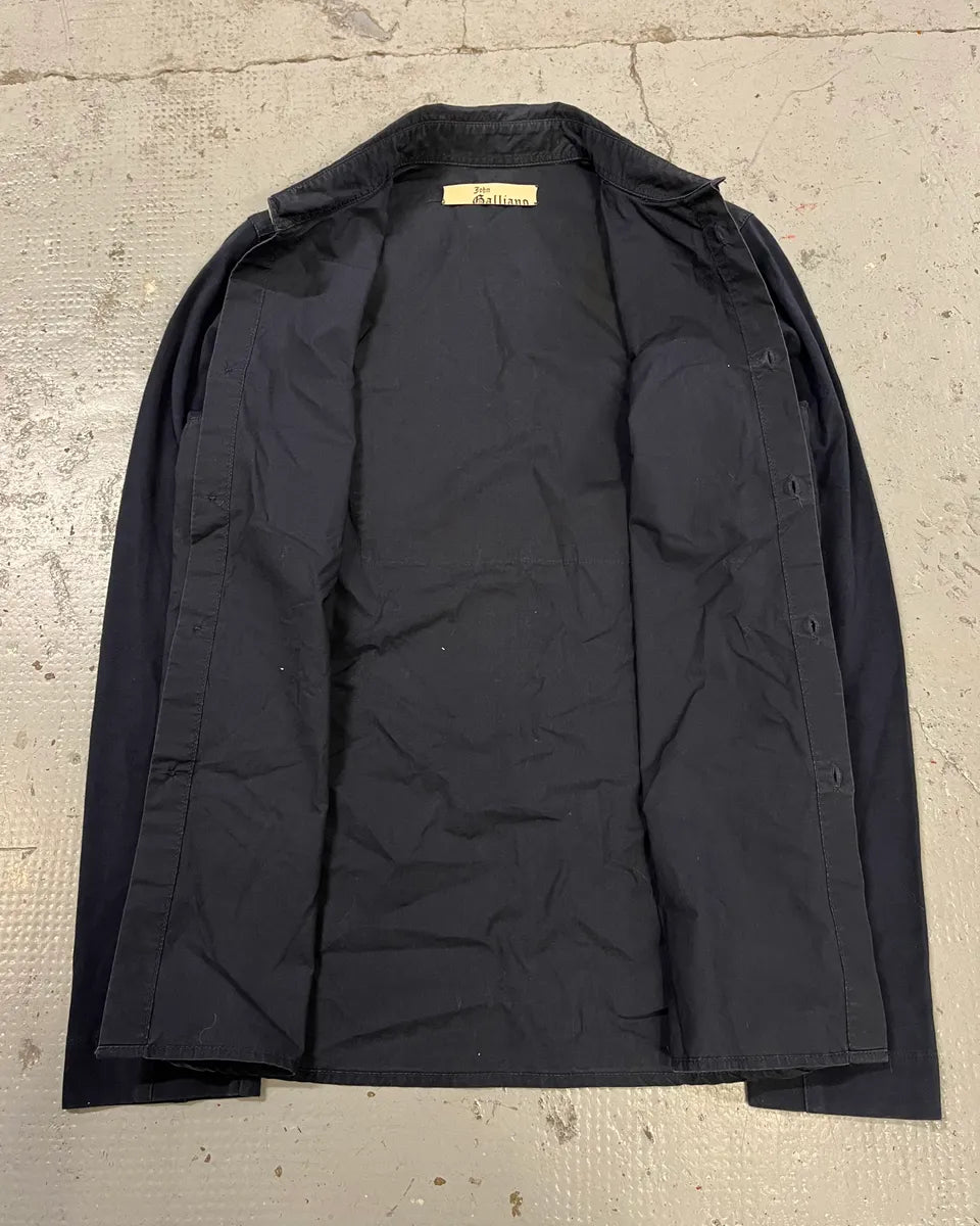 2010s Galliano UK Flag Print Navy Shirt psMoRVG 9