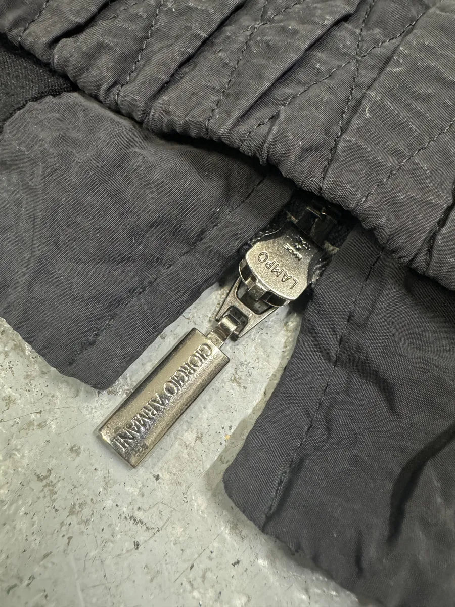 2010s Giorgio Armani Black Plissed Light Jacket IxDjRzC 10