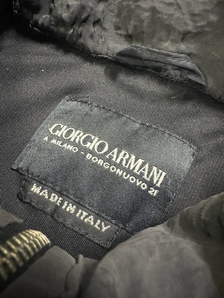 2010s Giorgio Armani Black Plissed Light Jacket IxDjRzC 12