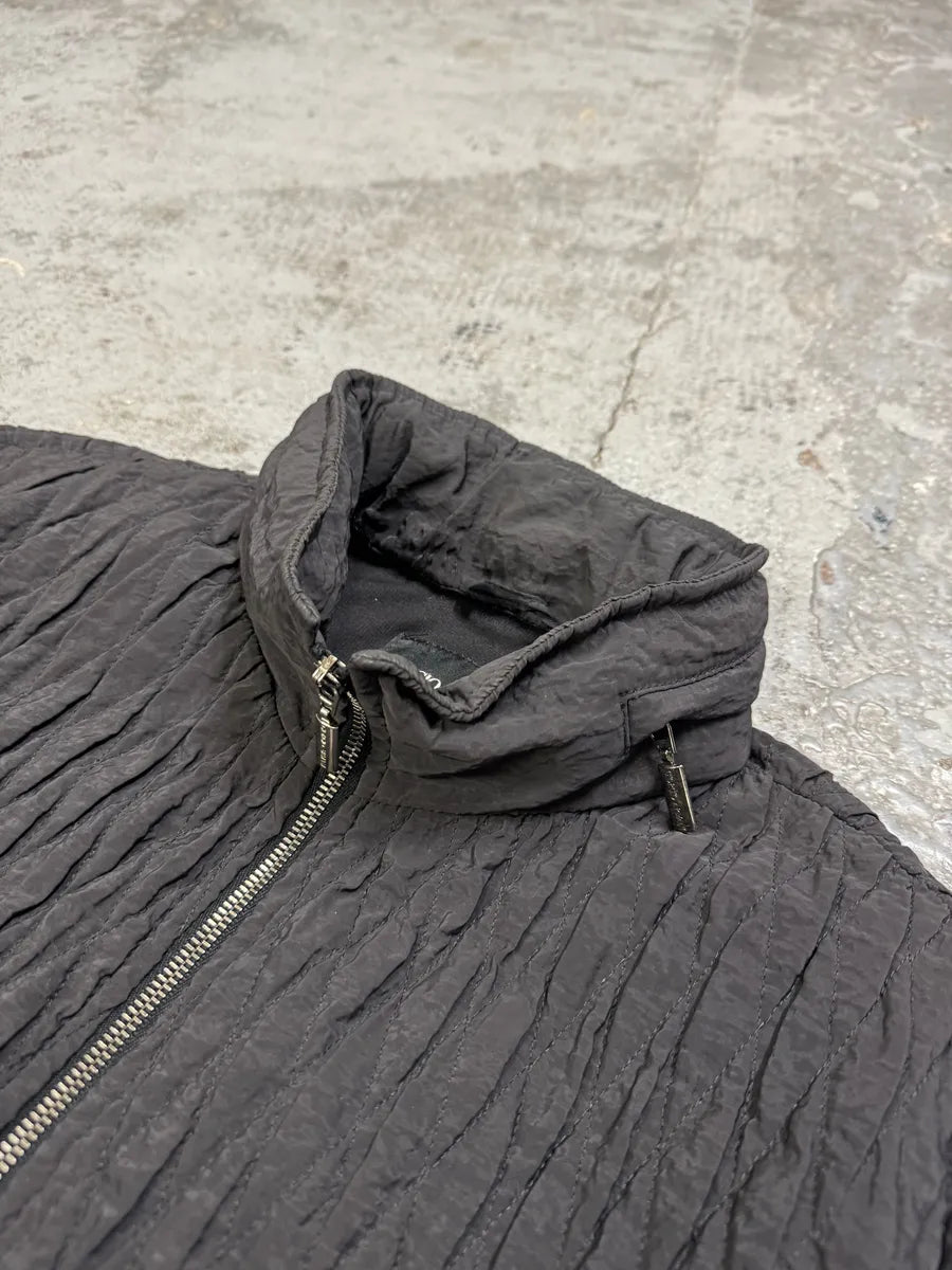 2010s Giorgio Armani Black Plissed Light Jacket IxDjRzC 13