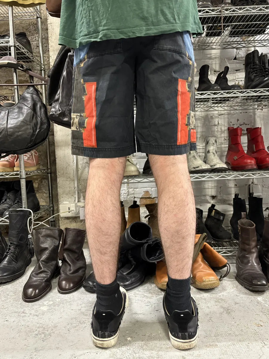 2010s Givenchy Abstract Contemporary Black Shorts by Riccardo Tisci (S) zenpjkw 4