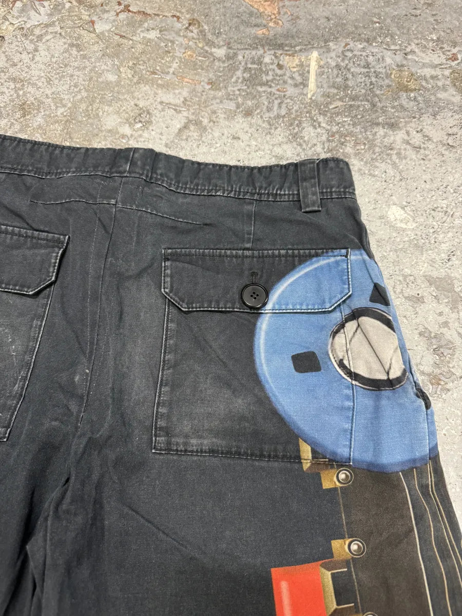 2010s Givenchy Abstract Contemporary Black Shorts by Riccardo Tisci (S) zenpjkw 5