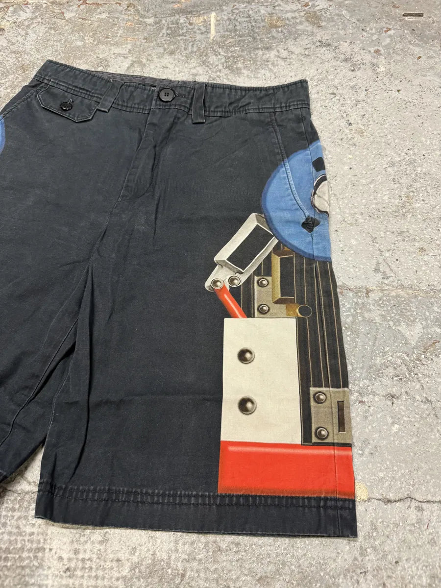 2010s Givenchy Abstract Contemporary Black Shorts by Riccardo Tisci (S) zenpjkw 8