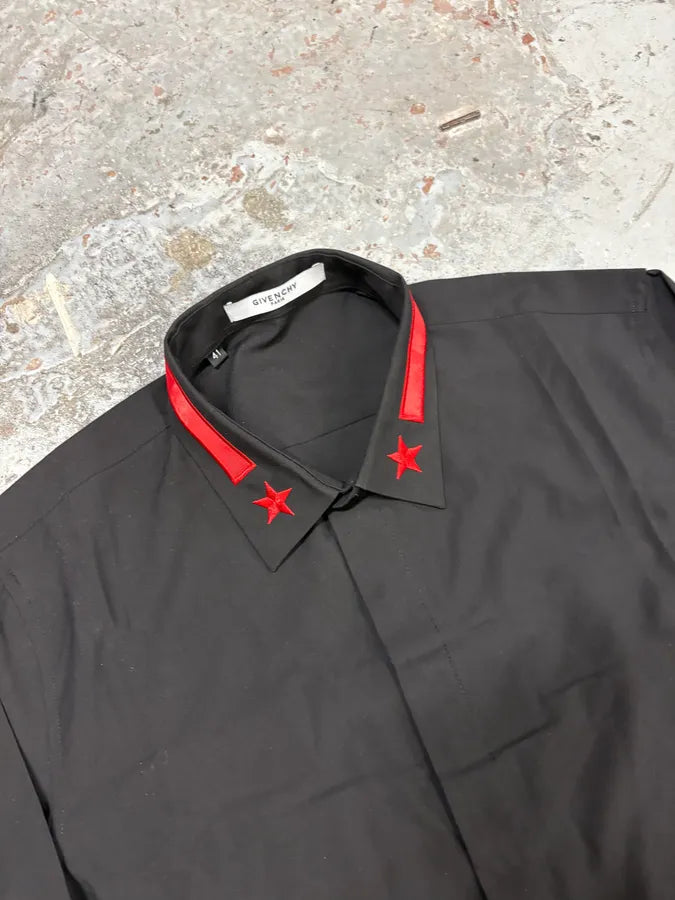 2010s Givenchy Black & Red Stars Shirt by Riccardo Tisci lYgpZoi 4