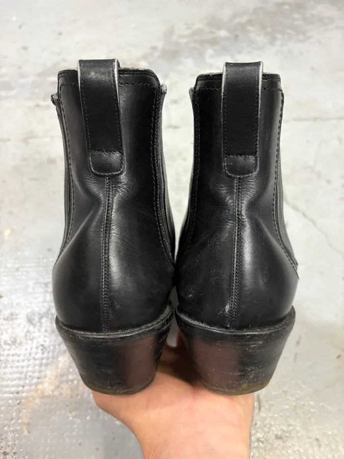 2010s Givenchy Black Leather Cuban Boots by Riccardo Tisci QyhDzIa 6